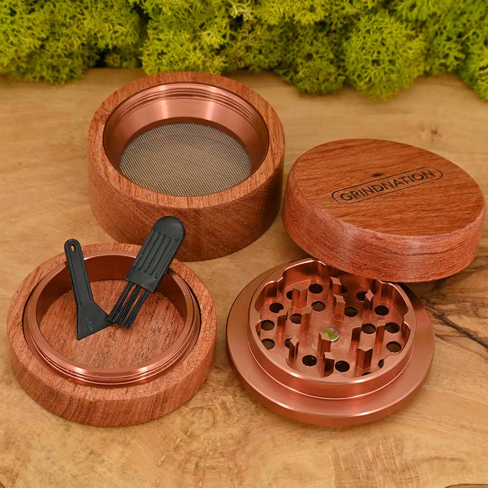 Grindnation Eschenholz Grinder ⌀63mm - 4 teilig