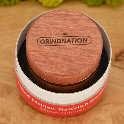 Grindnation Eschenholz Grinder ⌀63mm - 4 teilig