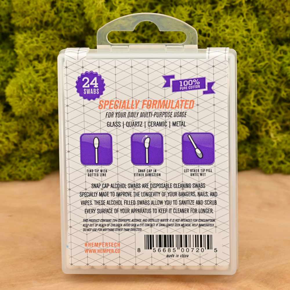 HEMPER Tech Snapcap Alcohol Swabs (24er Pack)