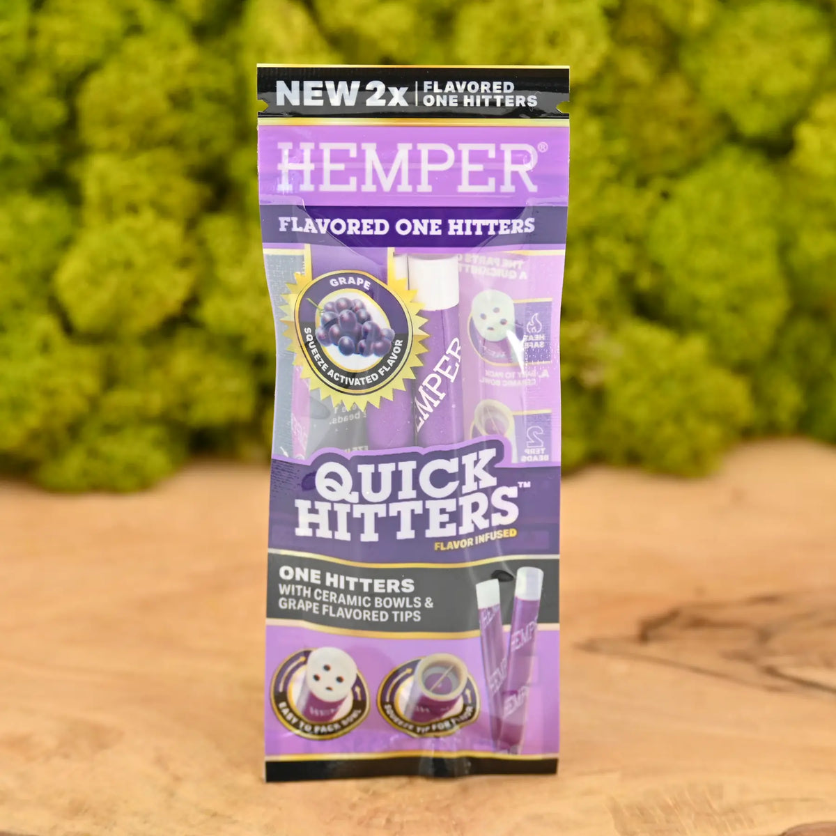 Hemper-Quick-Hitter-2er-Pack-Grape-aromatisierte-Pfeife-Traube-Hemper-Headshop-Qualitaetsprodukte-online-Johnnys-Headshop