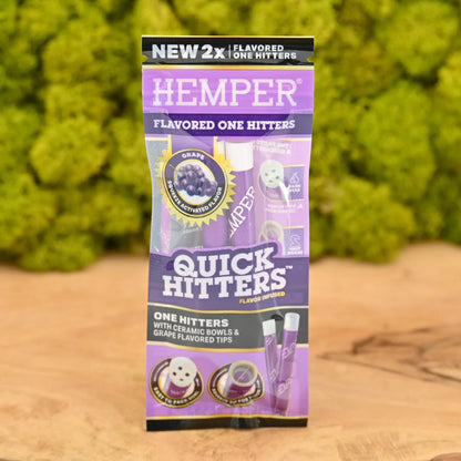 Hemper-Quick-Hitter-2er-Pack-Grape-aromatisierte-Pfeife-Traube-Hemper-Headshop-Qualitaetsprodukte-online-Johnnys-Headshop