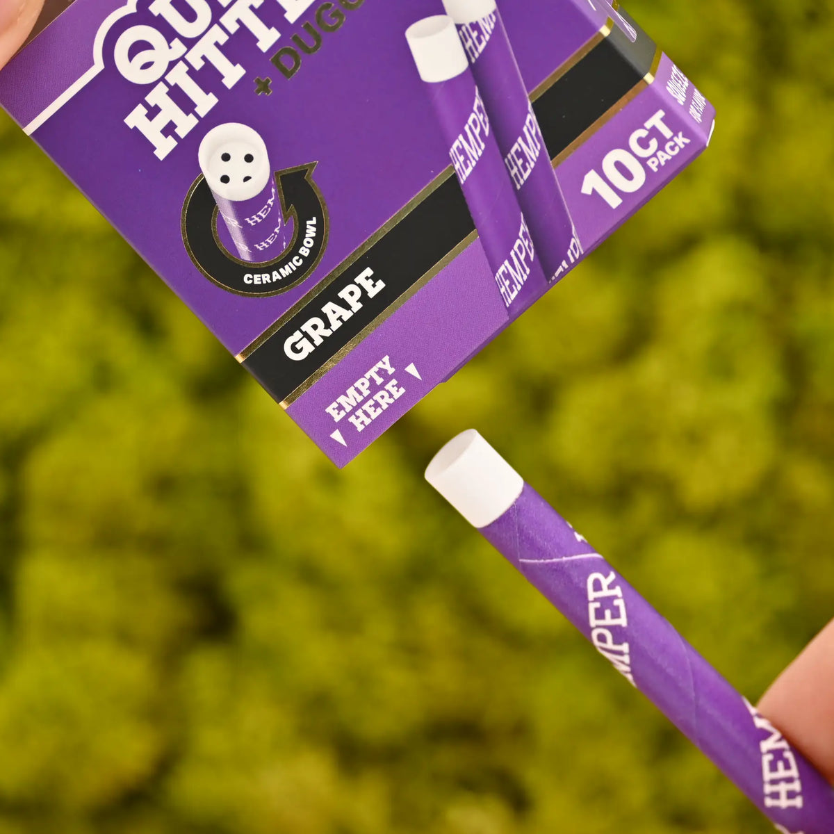 Hemper-Quick-Hitter-Dugout-10er-Pack-Grape-Quick-Hitter-Terpen-Perle-Hemper-Headshop-mit-diskretem-Versand-Johnnys-Headshop