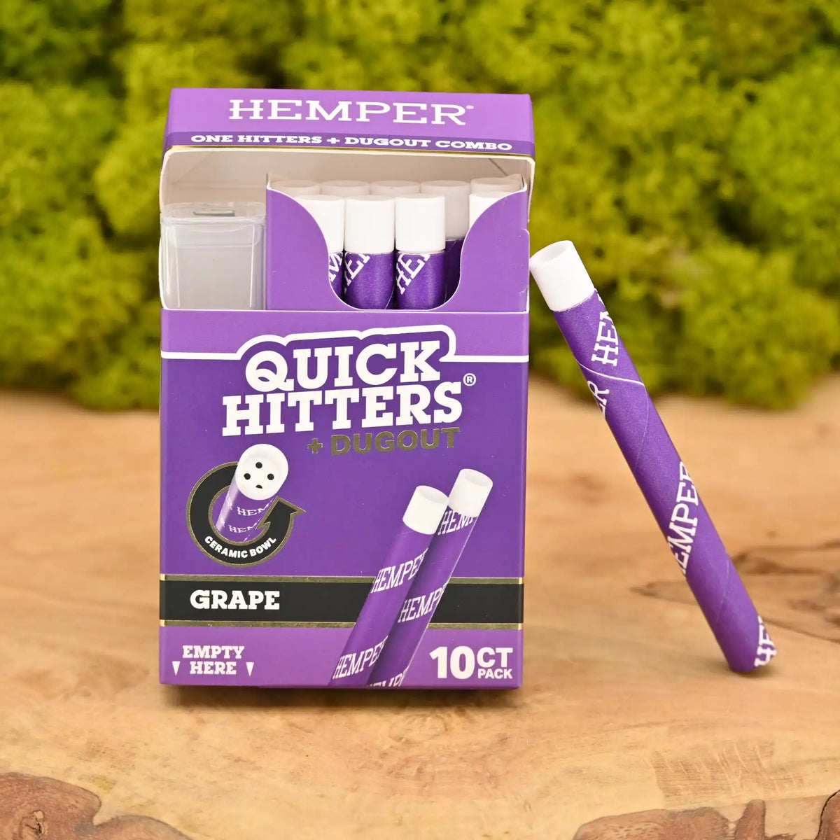 Hemper-Quick-Hitter-Dugout-10er-Pack-Grape-Einweg-One-Hitter-Grape-Aroma-Hemper-Nr-1-Headshop-Deutschland-Johnnys-Headshop