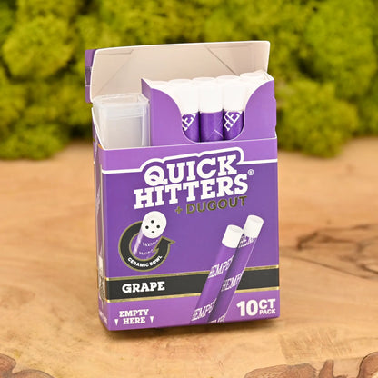 Hemper-Quick-Hitter-Dugout-10er-Pack-Grape-One-Hitter-Keramikkopf-Flavor-Perle-Headshop-mit-riesiger-Auswahl-Johnnys-Headshop