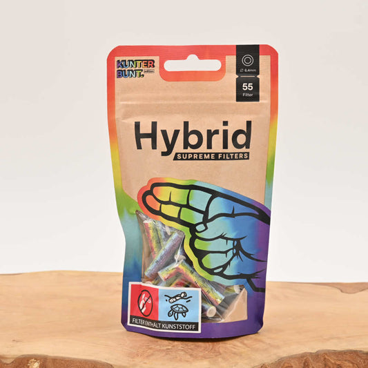 Hybrid Aktivkohlefilter 6,4mm Rainbow (55er Pack)