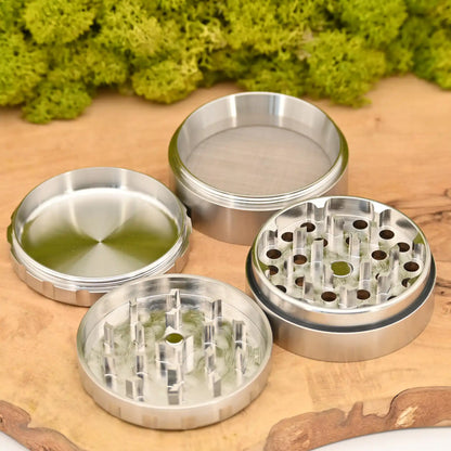 Hybrid-Edelstahl-Grinder-4-teilig-63mm-Edelstahl-Grinder-kaufen-Grinder-Cannabis-kaufen-Headshop-Qualitaetsprodukte-online-Johnnys-Headshop