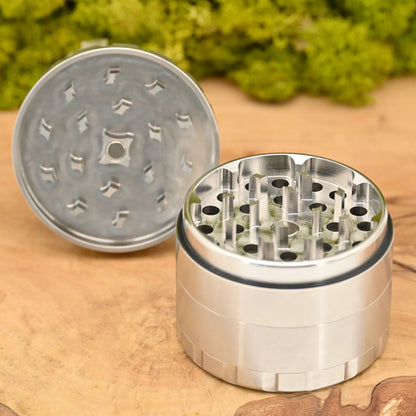Hybrid-Edelstahl-Grinder-4-teilig-63mm-Edelstahlgrinder-Geschenk-Crusher-Edelstahl-Headshop-mit-anonymem-Versandt-Johnnys-Headshop