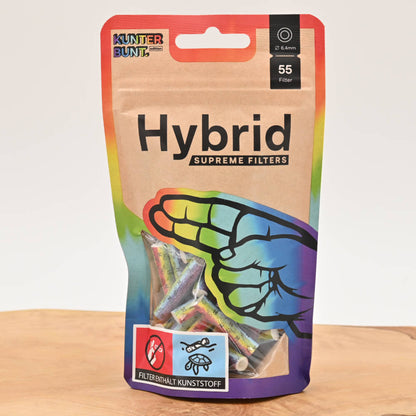 Hybrid Aktivkohlefilter 6,4mm Rainbow (55er Pack)