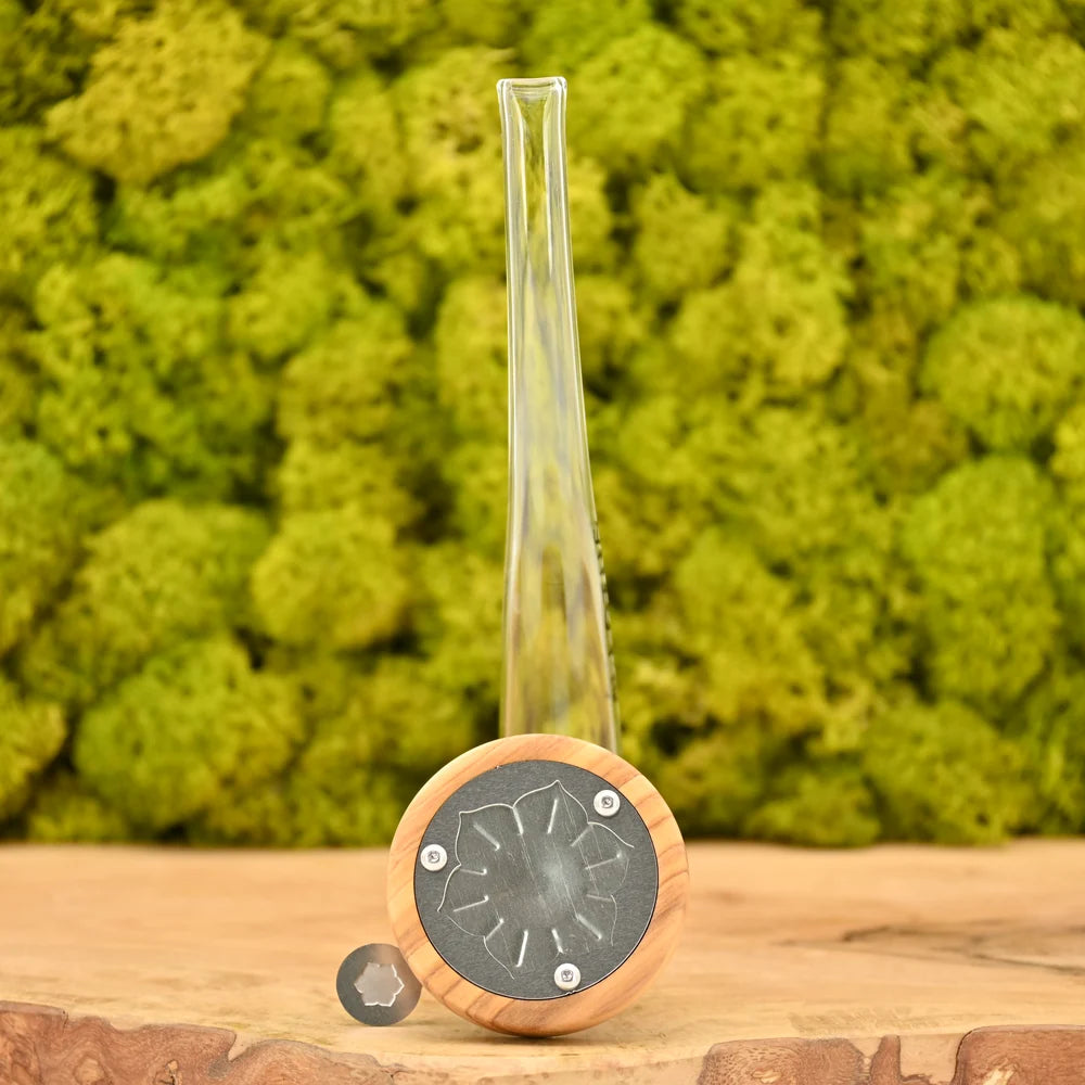 INHALE-Lotus-Vaporizer-Kit-Olive-Konvektions-Vaporizer-fuer-Bong-14mm-Lotus-Headshop-Zubehoer-Top-Qualitaet-Johnnys-Headshop