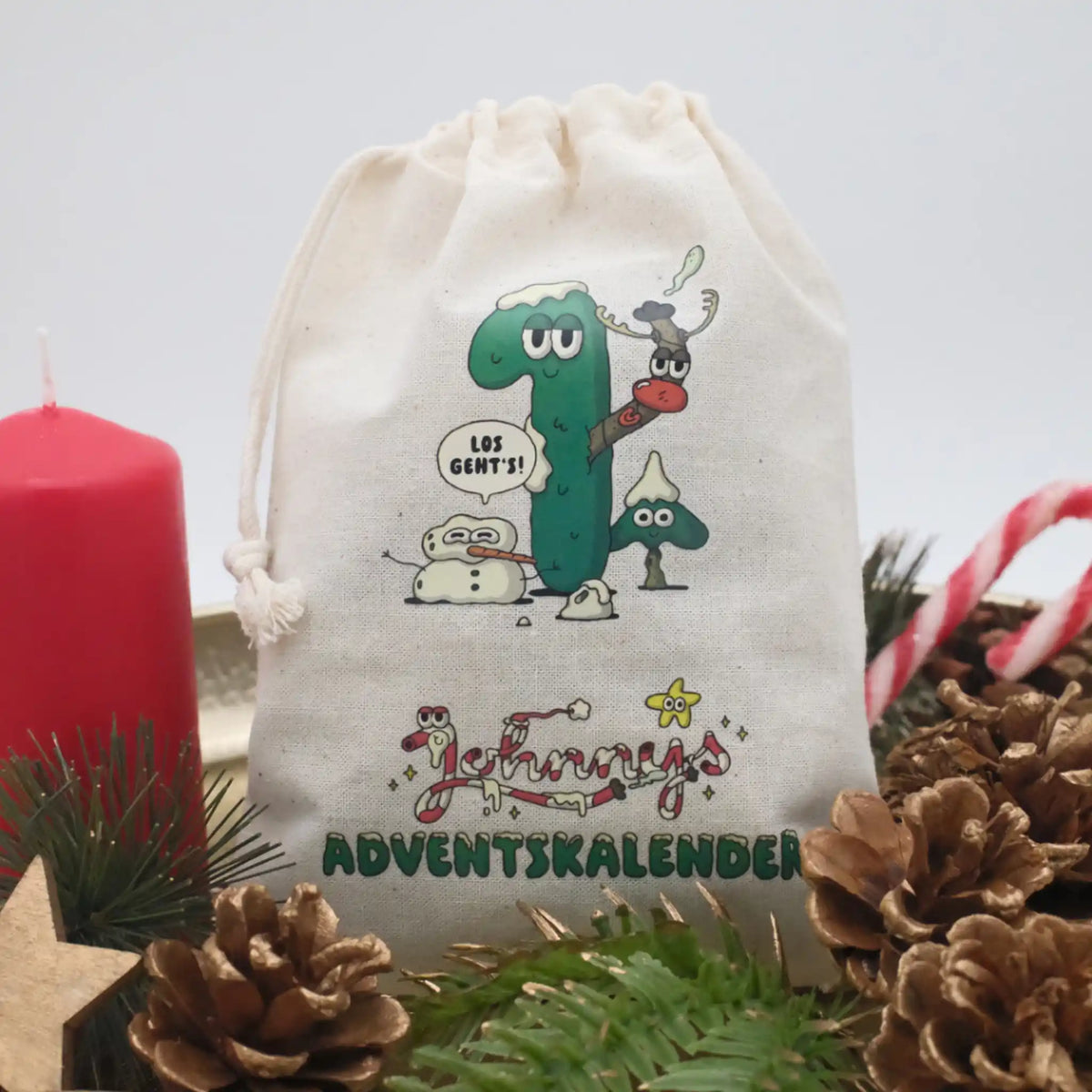 Johnnys-Premium-Adventskalender-Kiffer-Adventskalender-2026-Leinensaeckchen-Nr-1-Kerze-Tannenzapfen-Headshop-Zubehoer-Top-Qualitaet-Johnnys-Headshop