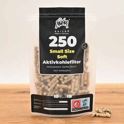 Kailar-Aktivkohlefilter-6mm-Slim-250er-Pack-Organic-Kailar-Soft-Filter-6mm-natur-ungebleicht-Online-Headshop-guenstig-kaufen-Johnnys-Headshop