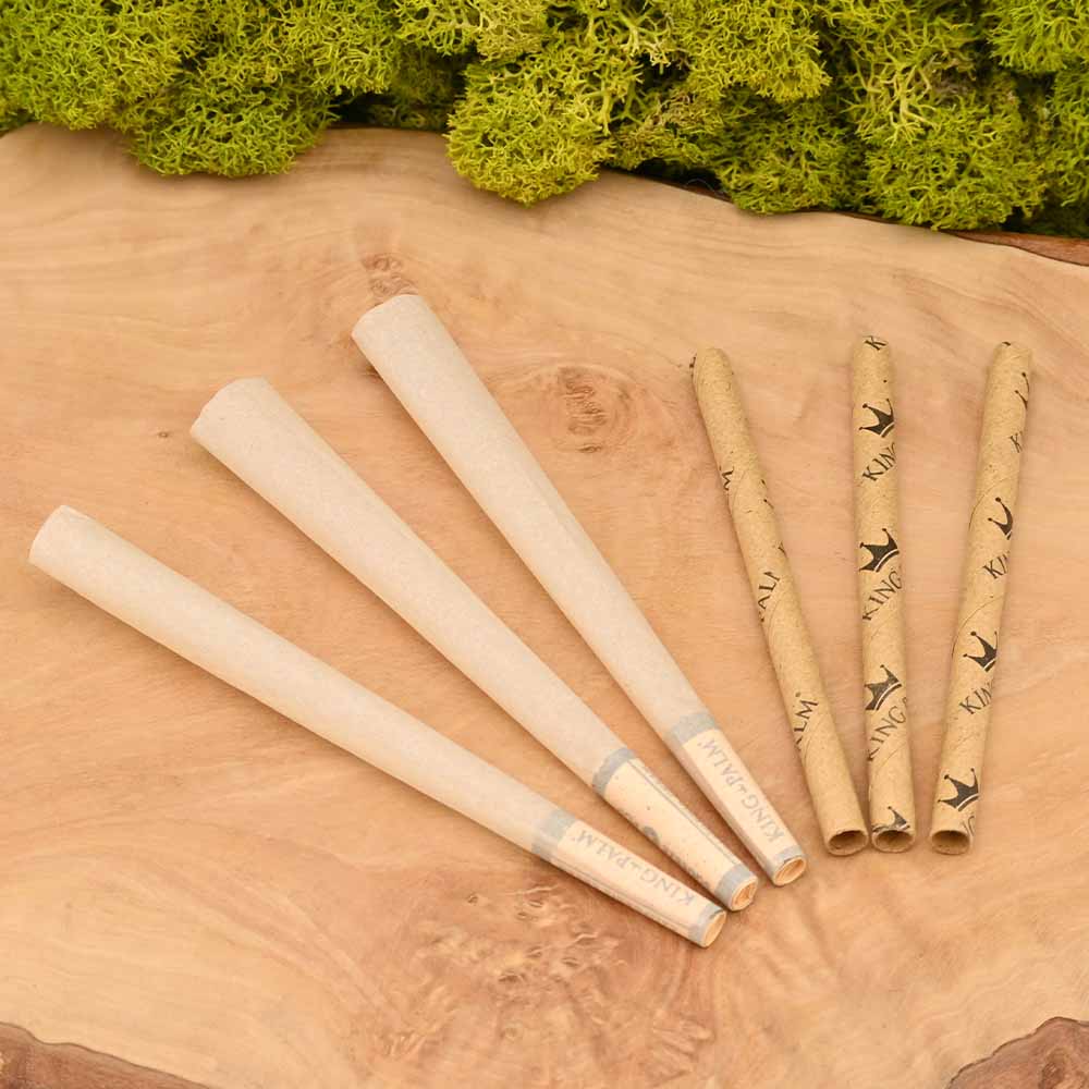 King Palm - King Size Hemp Cones - Natural