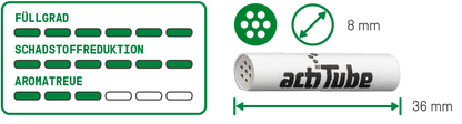 ActiTube Aktivkohlefilter Regular 8mm (40er Pack)