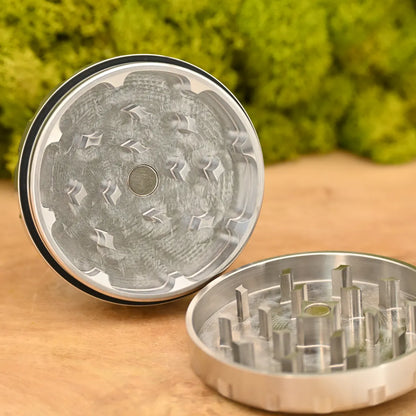 NV-Edelstahl-Grinder-V2-2-teilig-63mm-Edelstahl-Grinder-spuelmaschinenfest-Weed-Grinder-Headshop-Zubehoer-Top-Qualitaet-Johnnys-Headshop