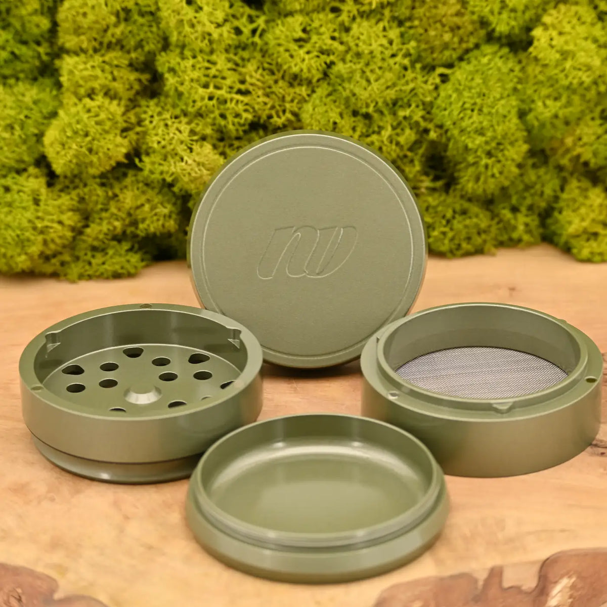 NV-Keramik-Grinder-V4-4-teilig-Navy-Gruen-63mm-Grinder-Cannabis-Keramik-4-teilig-Crusher-Dein-Headshop-fuer-Gras-Zubehoer-Johnnys-Headshop