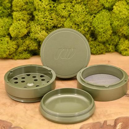 NV-Keramik-Grinder-V4-4-teilig-Navy-Gruen-63mm-Grinder-Cannabis-Keramik-4-teilig-Crusher-Dein-Headshop-fuer-Gras-Zubehoer-Johnnys-Headshop