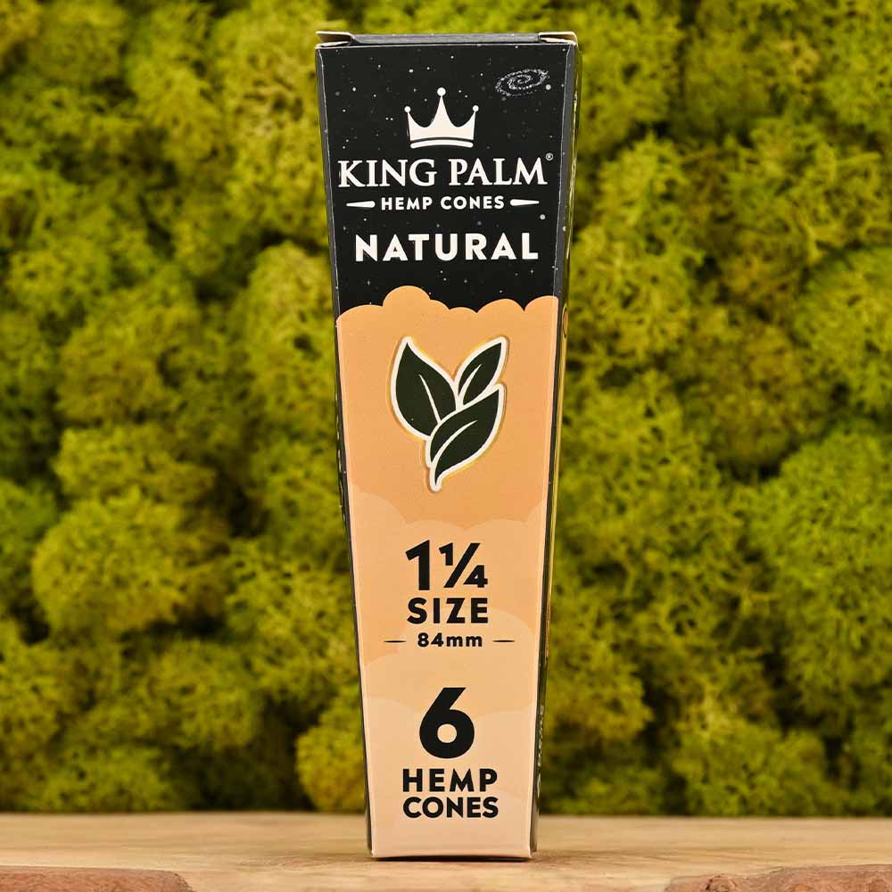 King Palm - 1 1/4 Hemp Cones - Natural