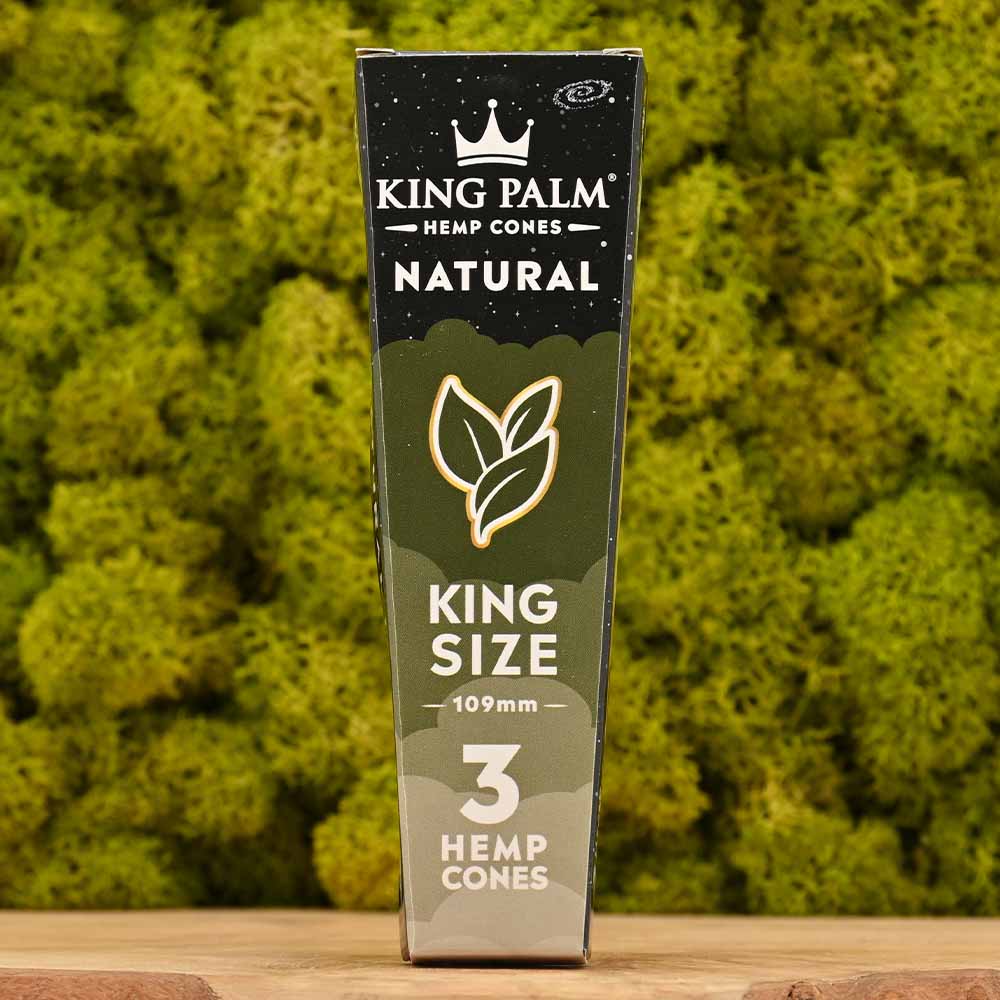 King Palm - King Size Hemp Cones - Natural