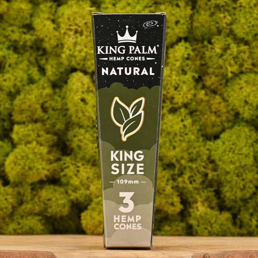 King Palm - King Size Hemp Cones - Natural