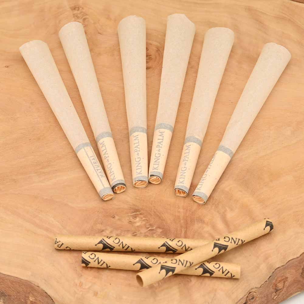 King Palm - 1 1/4 Hemp Cones - Natural