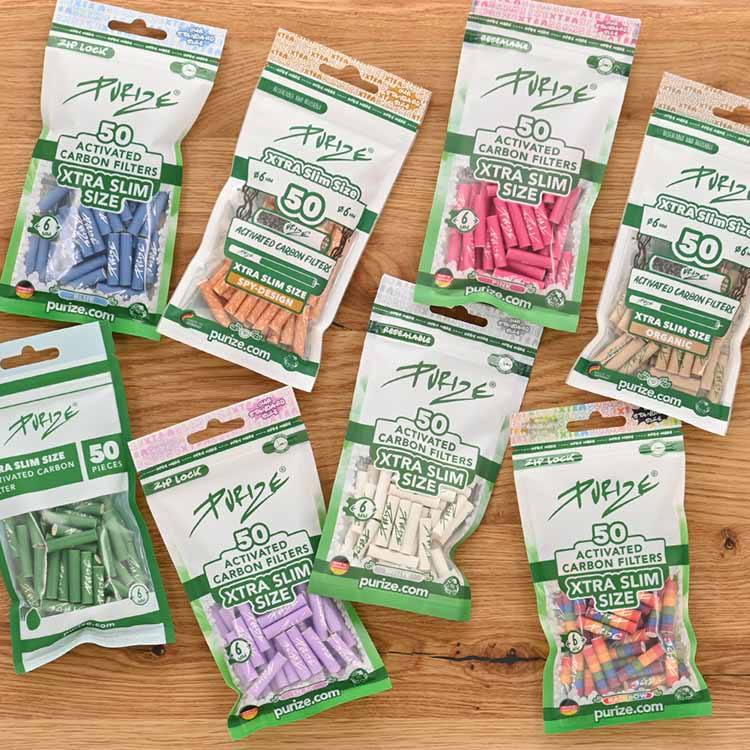 Purize XTRA Slim Aktivkohlefilter (50er Pack)