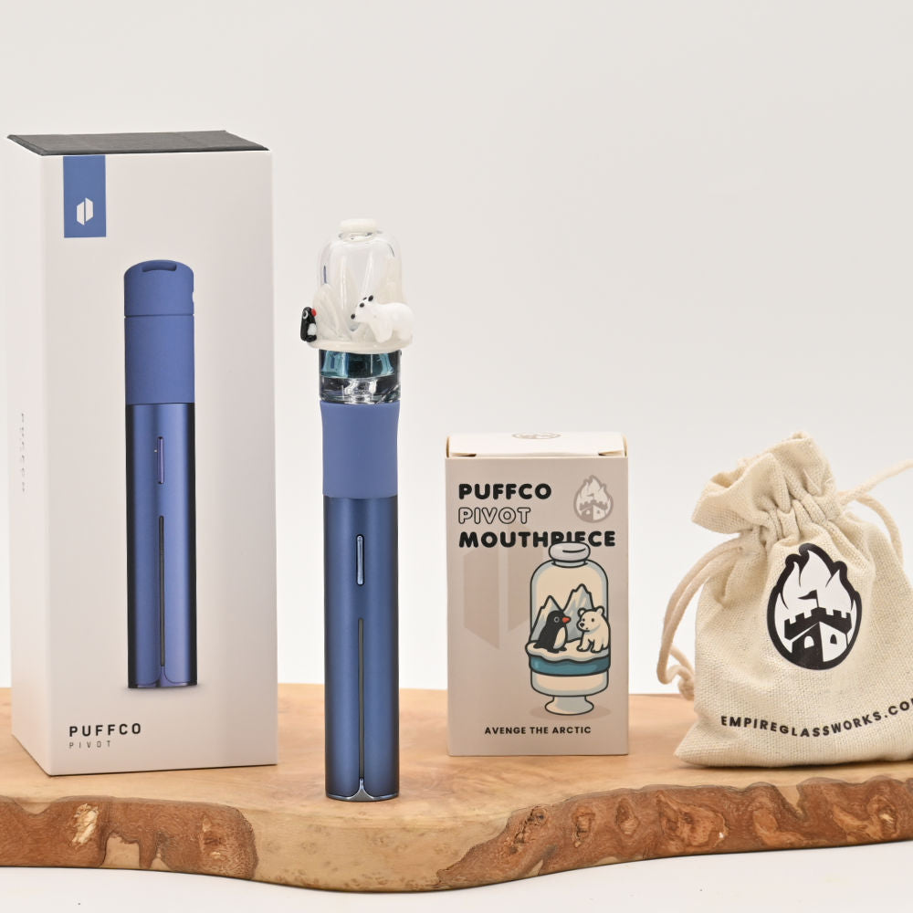 Puffco Pivot Sapphire + „Avenge the Arctic" Aufsatz
