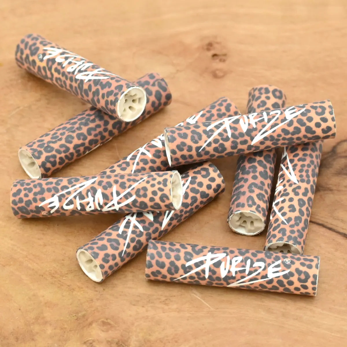 Purize Aktivkohlefilter 9mm Regular Size Leopard (50er Pack)