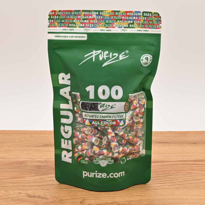 Purize Aktivkohlefilter 9mm Regular (100er Pack)