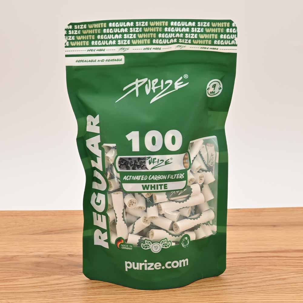 Purize Aktivkohlefilter 9mm Regular (100er Pack)