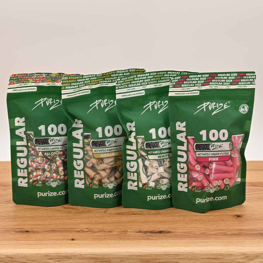 Purize Aktivkohlefilter 9mm Regular (100er Pack)