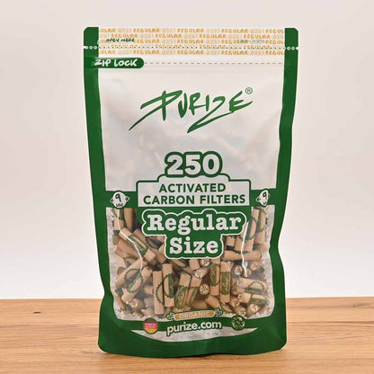 Purize Aktivkohlefilter 9mm Regular (250er Pack)