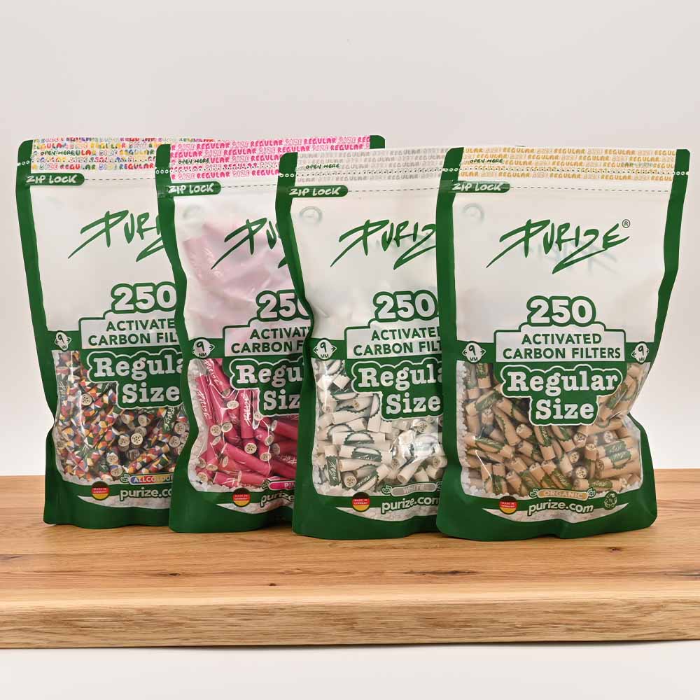 Purize Aktivkohlefilter 9mm Regular (250er Pack)