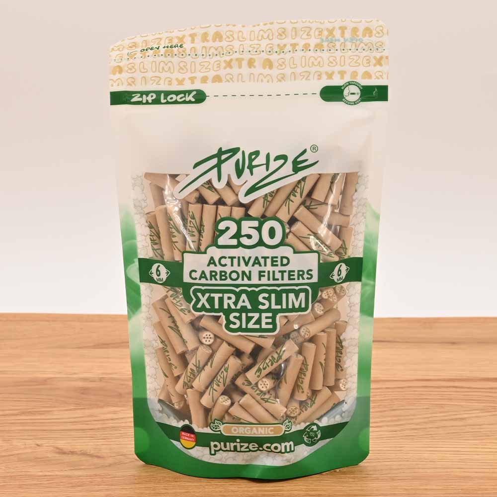 Purize XTRA Slim Aktivkohlefilter (250er Pack)