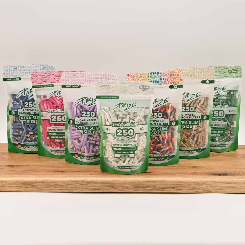 Purize XTRA Slim Aktivkohlefilter (250er Pack)