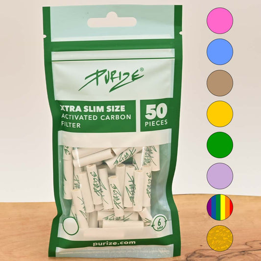 Purize XTRA Slim Aktivkohlefilter (50er Pack)