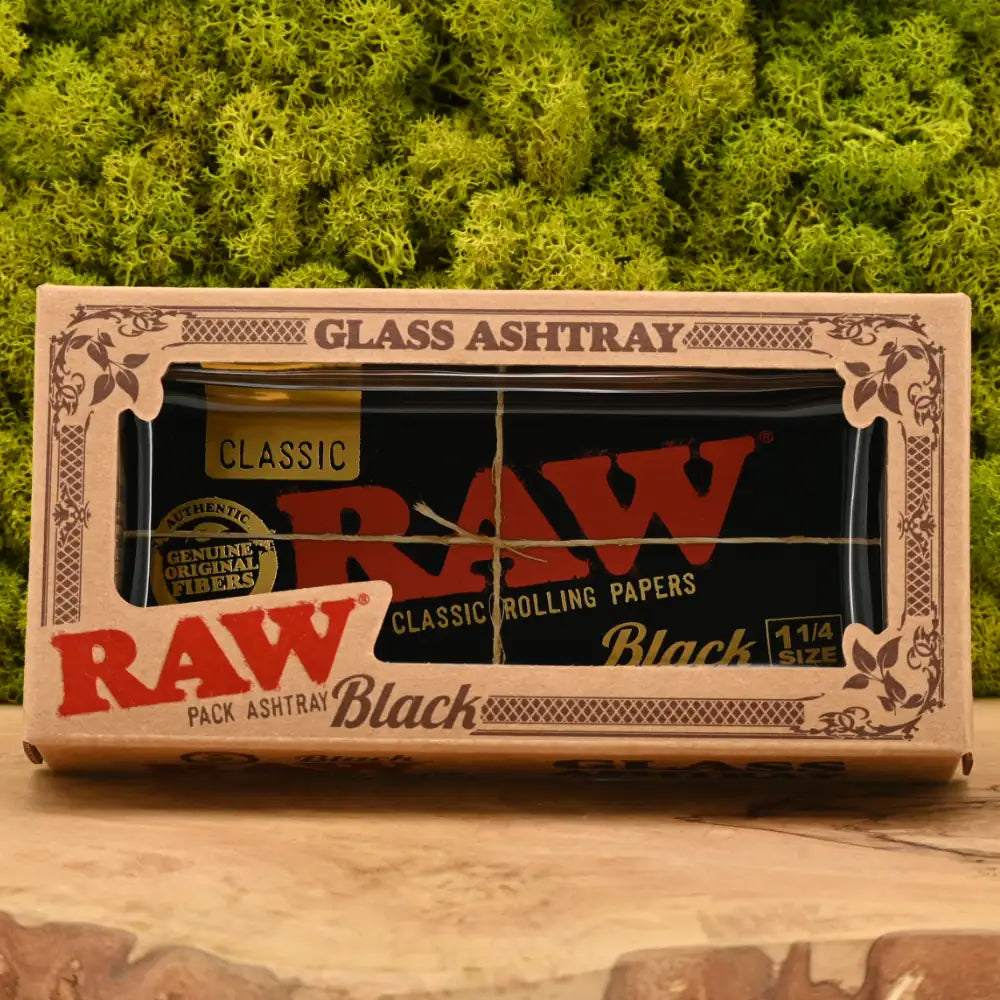 RAW-Black-Pack-Glas-Aschenbecher-RAW-Aschenbecher-Glas-schwarz-RAW-Black-Papers-Design-Vertrauenswuerdiger-Headshop-Johnnys-Headshop