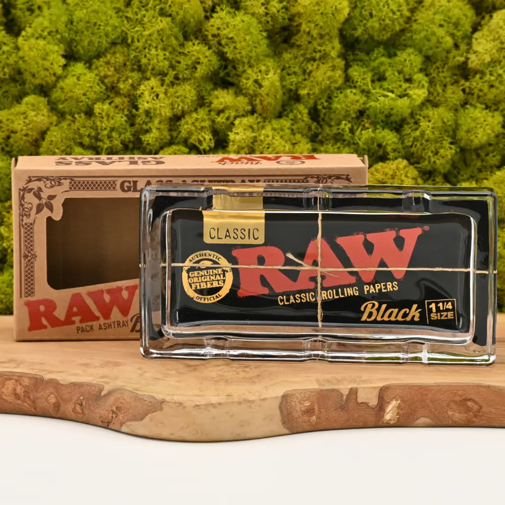 RAW-Black-Pack-Glas-Aschenbecher-RAW-Glas-Ascher-schwarz-rechteckig-spuelmaschinenfest-Headshop-mit-diskretem-Versand-Johnnys-Headshop