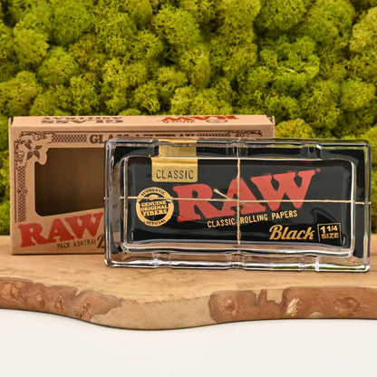 RAW-Black-Pack-Glas-Aschenbecher-RAW-Glas-Ascher-schwarz-rechteckig-spuelmaschinenfest-Headshop-mit-diskretem-Versand-Johnnys-Headshop