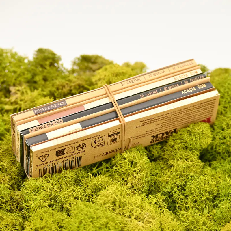 RAW-Legend-Pack-Kingsize-Slim-RAW-Organic-Hemp-Black-Organic-Papers-im-Set-Headshop-mit-diskretem-Versand-Johnnys-Headshop
