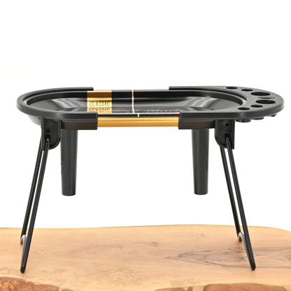 RAW Prep Deck Black - Rolling Tray mit Cone Filler