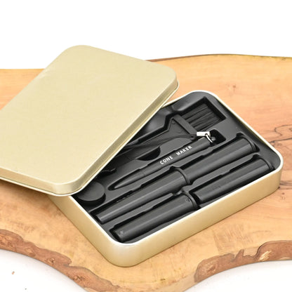 RAW Prep Deck Black - Rolling Tray mit Cone Filler