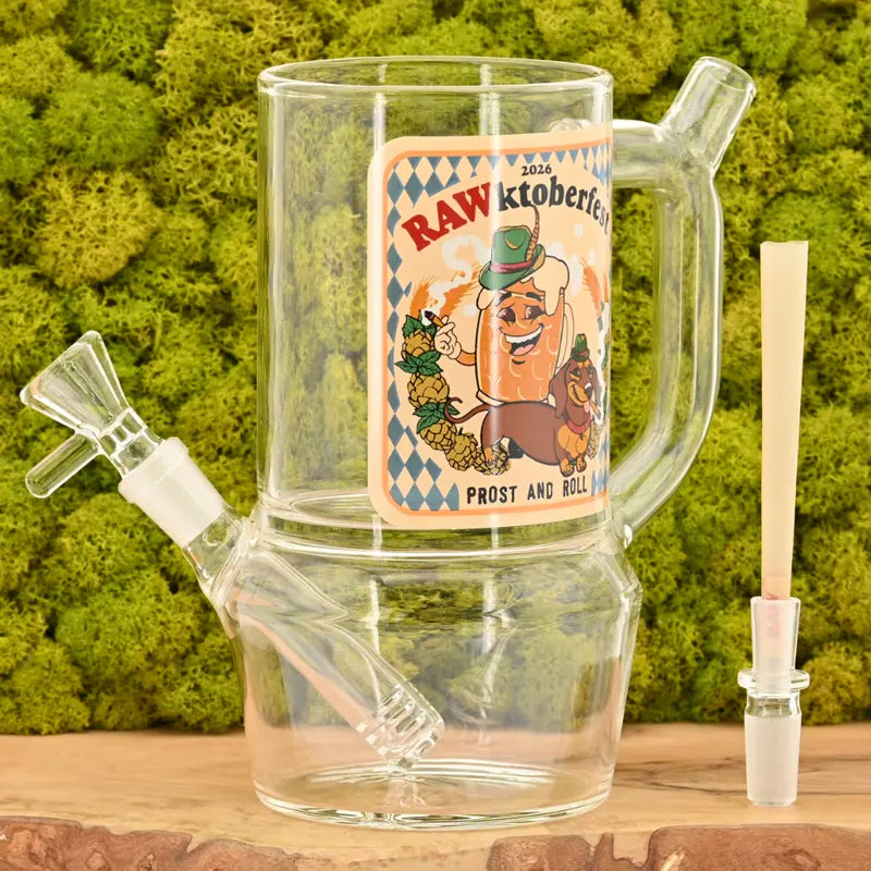 RAW Rawktoberfest Bierkrug mit Joint-Halterung