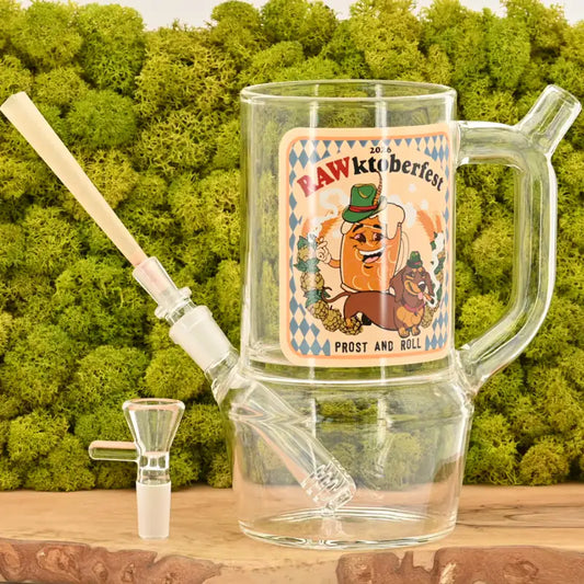 RAW Rawktoberfest Bierkrug mit Joint-Halterung