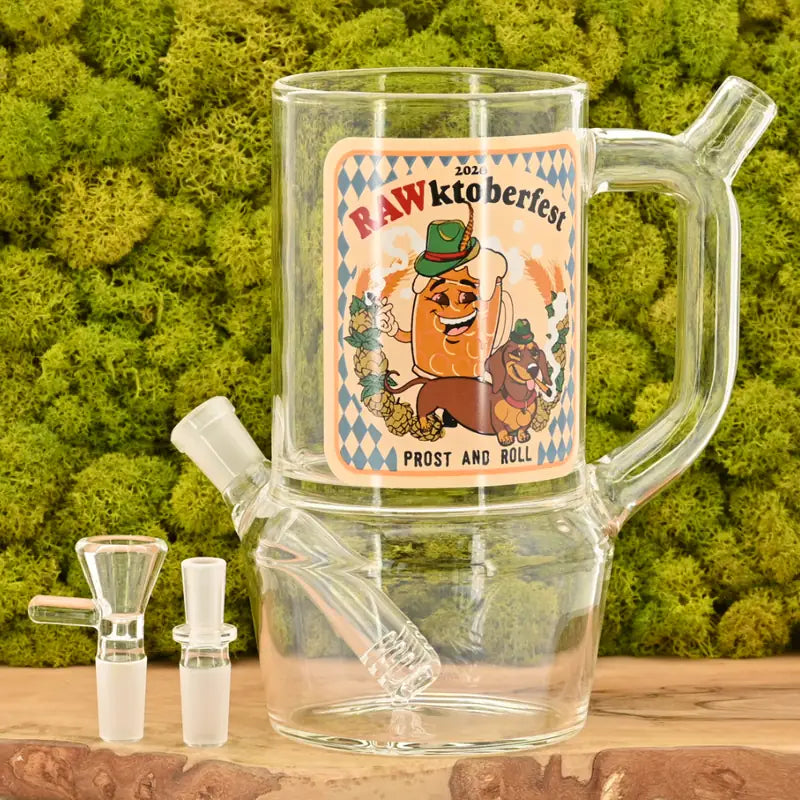 RAW Rawktoberfest Bierkrug mit Joint-Halterung