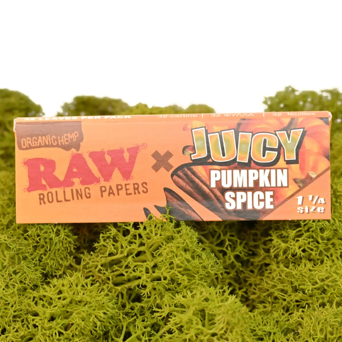 RAW-x-Juicy-Jays-Pumpkin-Spice-Papers-Organic-Queen-Size-32-Blatt-Aroma-Papers-ungebleichtes-Hanfpapier-Nr-1-Headshop-Deutschland-Johnnys-Headshop