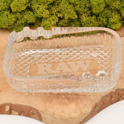 RAW Aficionado Glas Aschenbecher | inkl. Geschenkverpackung