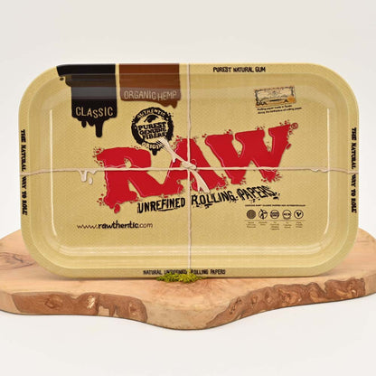 RAW Tray mit Silikonschutz zum Dabben- Medium Rolling Tray