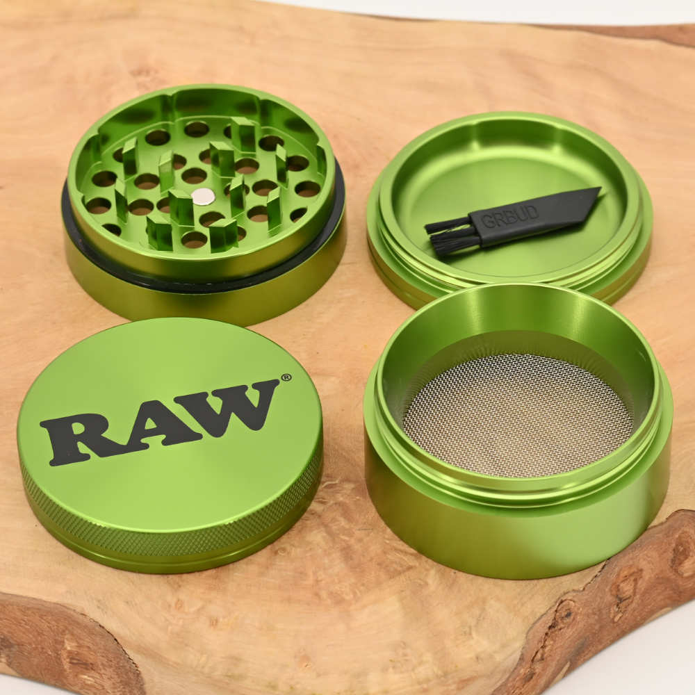 RAW Emerald Aluminium Grinder 4-teilig ⌀56mm