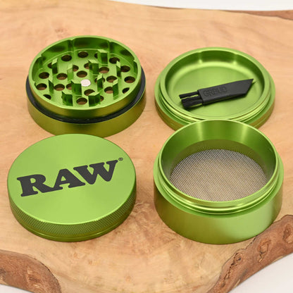 RAW Emerald Aluminium Grinder 4-teilig ⌀56mm
