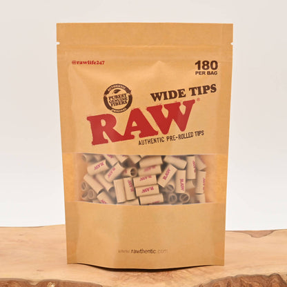 RAW Pre-Rolled Wide Filter Tips (180 Stück)
